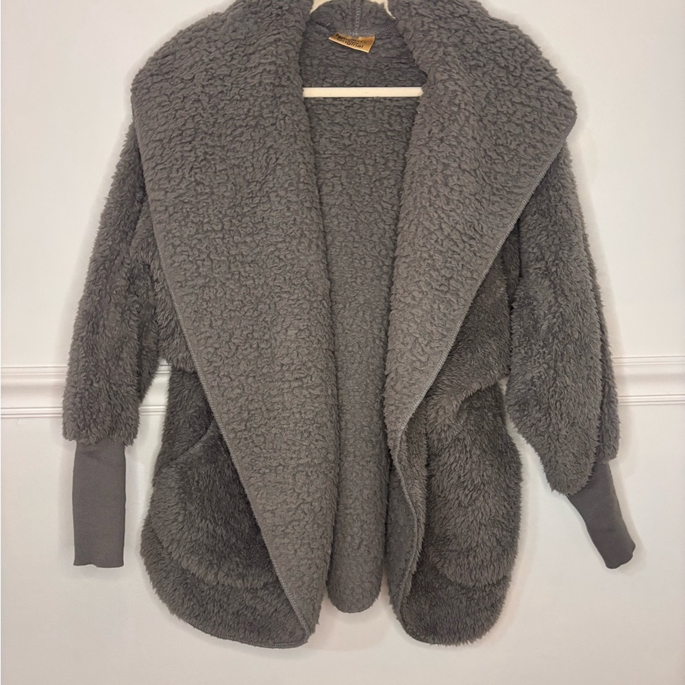 Nordic Beach Gray Sherpa Jacket